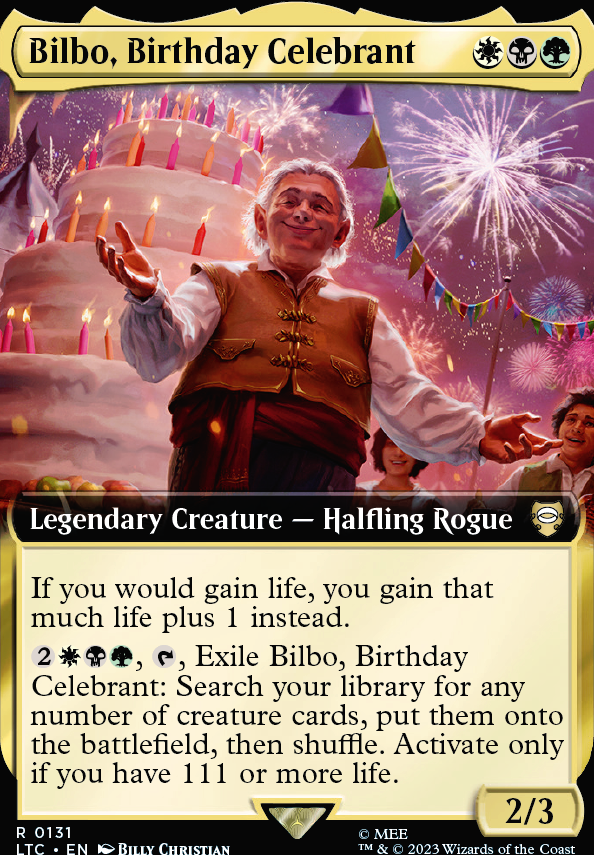 Bilbo, Birthday Celebrant feature for Bilbo's Birthday Rave