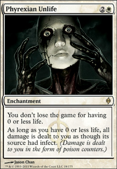 Phyrexian Unlife feature for solemnity deck