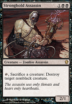 Stronghold Assassin feature for Mono B Zombies Sacrifice/Reanimate