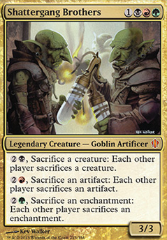 Shattergang Brothers feature for Shattergang Brothers EDH Goblin tribal