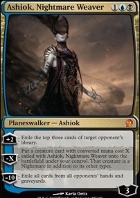 Ashiok, Nightmare Weaver feature for Ashiok is seizing your dirty thoughts