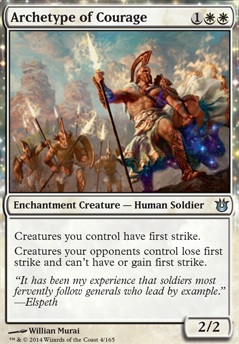 Archetype of Courage feature for Soldier Deck