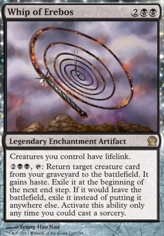 Whip of Erebos feature for Mono-Black Devotion