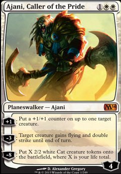 Ajani, Caller of the Pride feature for 08: Ajani‘s Army (60 Card Singleton)