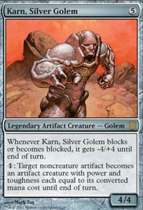 Karn, Silver Golem feature for Karn Stax