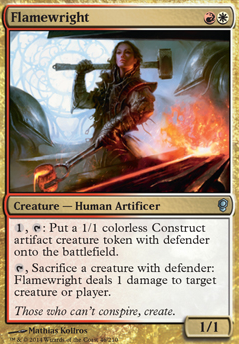 Flamewright feature for Custom Peasant EDH: Earth's Okayist Defenders