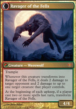 Ravager of the Fells feature for Werewolves of innistrad