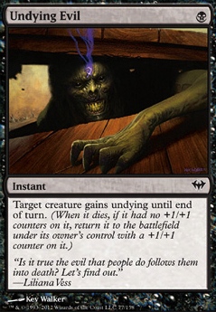 Undying Evil feature for My First Deck! Mono(~) black control/aggro