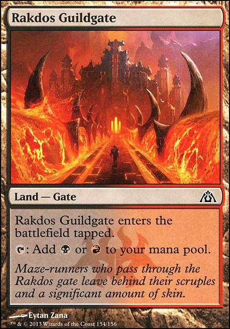 Rakdos Guildgate feature for The Cult of Rakdos