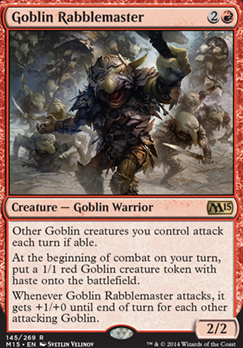 Goblin Rabblemaster feature for Dream Medium Red