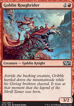 Goblin Roughrider feature for mono red goblins and dwarves