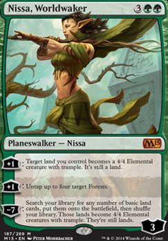 Nissa, Worldwaker feature for Mono green devotion 