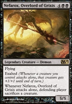 Nefarox, Overlord of Grixis feature for Demonic Sacrifice