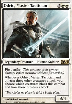 Odric, Master Tactician feature for EDH - Mono-white Soldiers