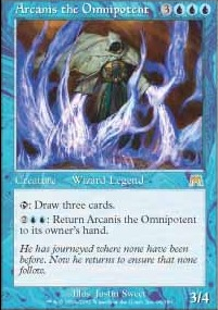 Arcanis the Omnipotent feature for Arcanis Mono Blue Wizard Control
