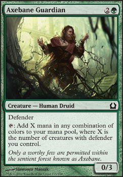 Axebane Guardian feature for Bet you didn't see that coming! (manabase needed)