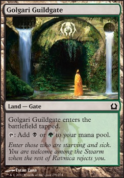 Golgari Guildgate feature for World Rot and Mold Nectar