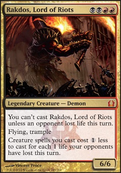 Rakdos, Lord of Riots feature for Rakdos shenanigans