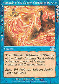 The Ultimate Nightmare of Wizards of the Coast® Customer Service feature for Cromat X
