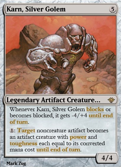 Karn, Silver Golem feature for Colorless budget