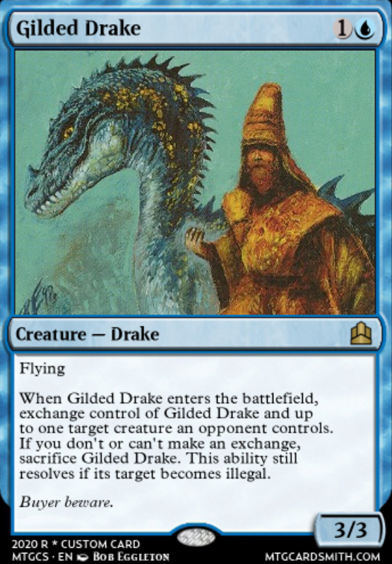 Gilded Drake from Urza's Saga Proxy