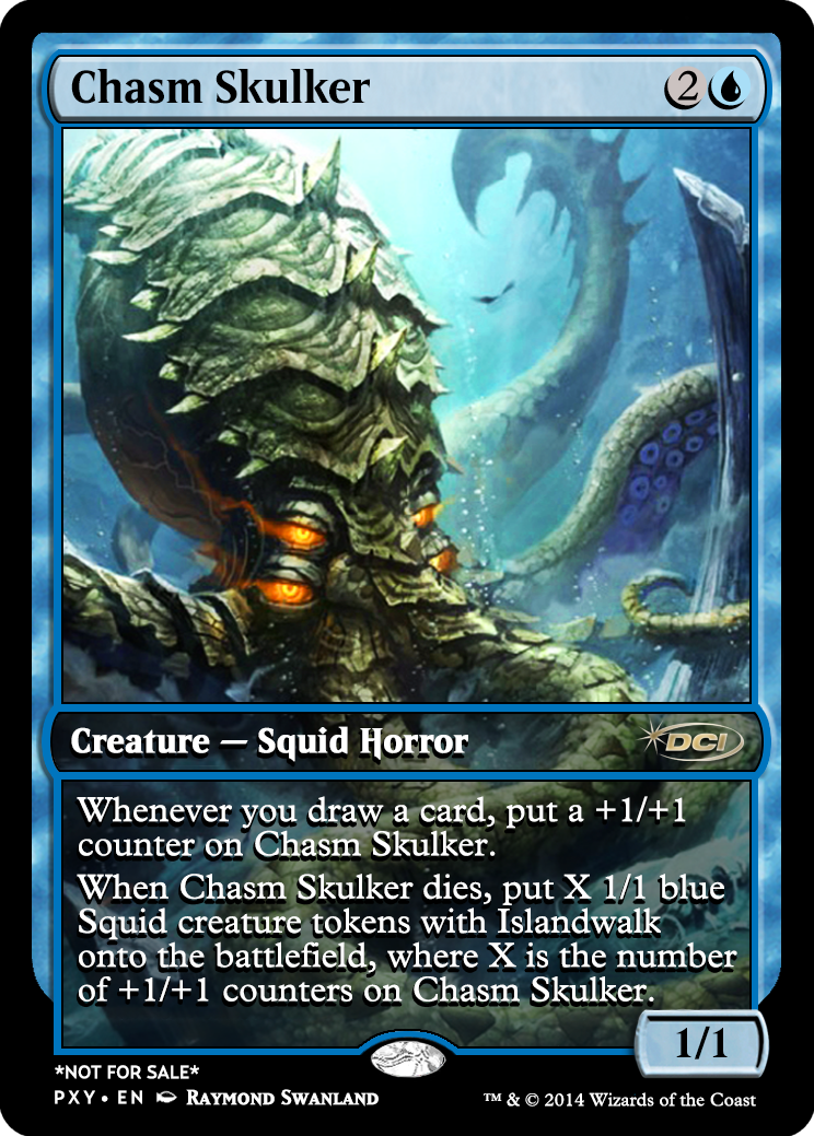 CHASM SKULKER Commander 2016 MTG Blue Creature — Squid Horror Rare 