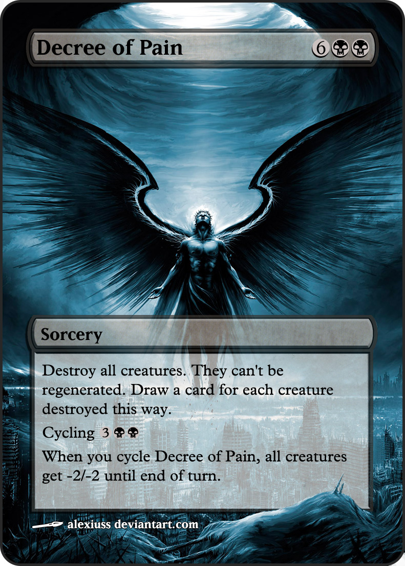 Card of pain
