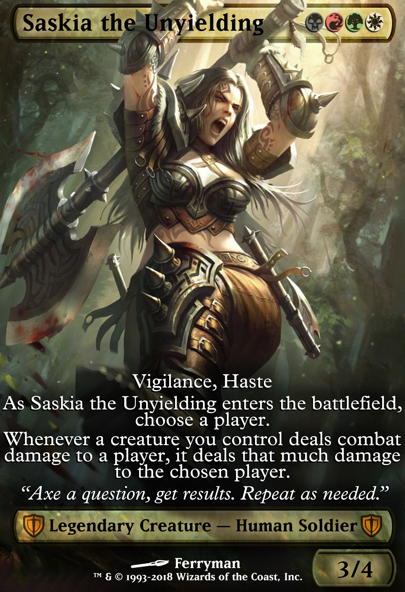 Commander: Saskia the Unyielding