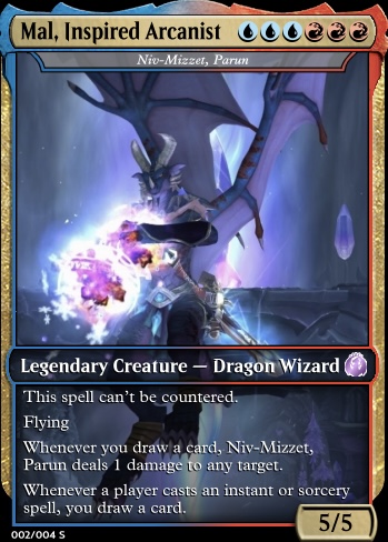 Niv-Mizzet, Parun feature for Mal, Inspired Arcanist