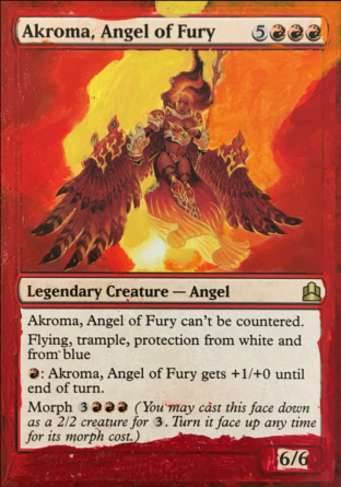 Akroma Angel of Fury Planar Chaos PLD Red Rare MAGIC GATHERING CARD ABUGames 