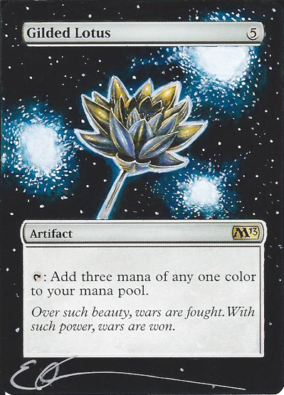 various versions Mtg gilded lotus x 1 great condition 