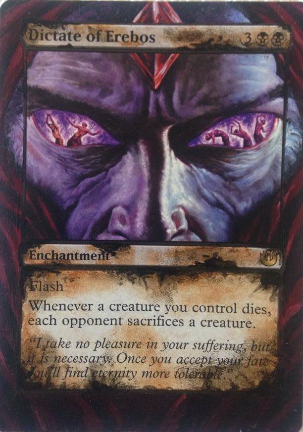 Dictate of Erebos ~ Japanese ~ Foil ~ NM ~ Journey Into ~ EDH ~ MTG ~ Magic 