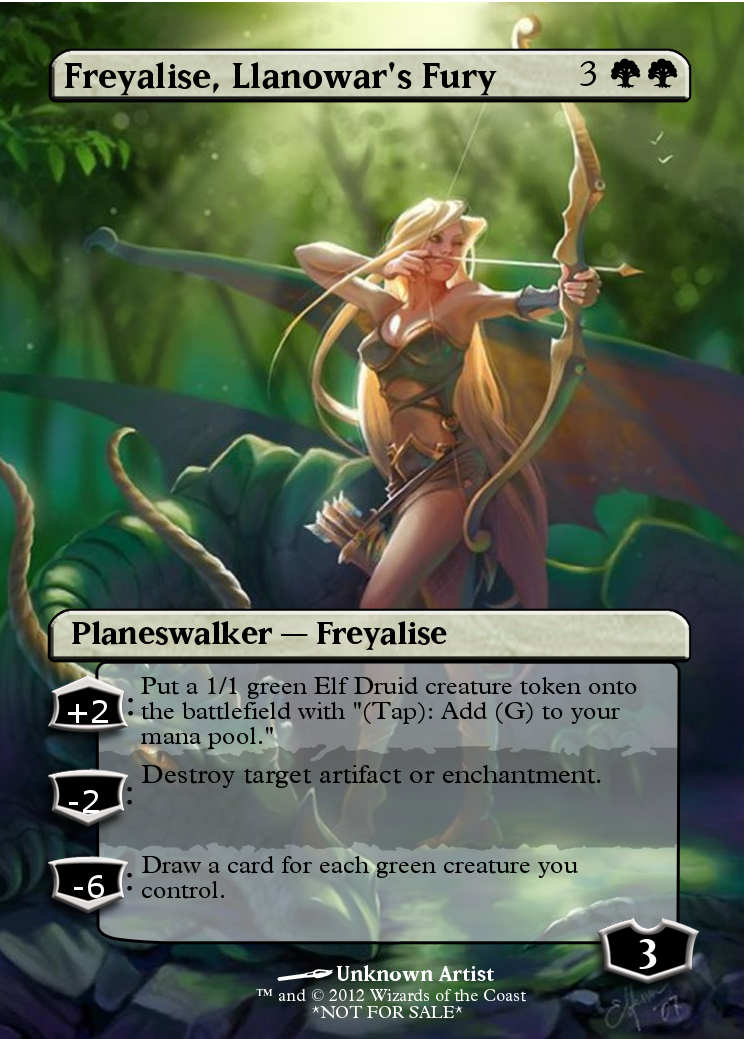 Featured card: Freyalise, Llanowar's Fury