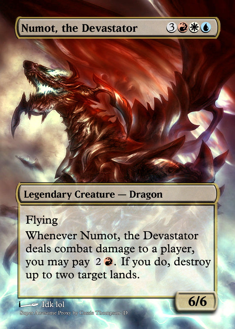 Numot, the Devastator feature for U.S.A.F.