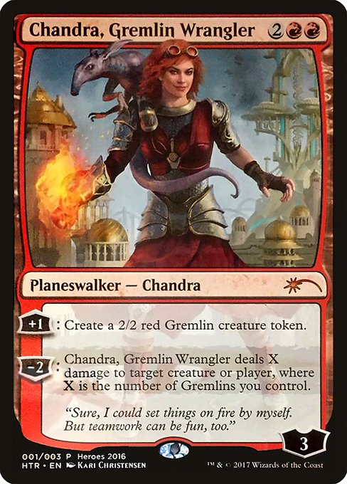 Featured card: Chandra, Gremlin Wrangler