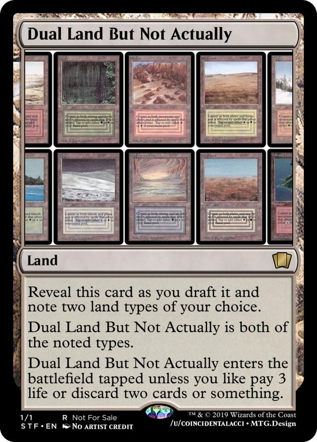 Dual Land but not Actually