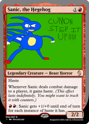 Sanic, the hegehog