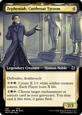 Zepheniah, Cutthroat Tycoon