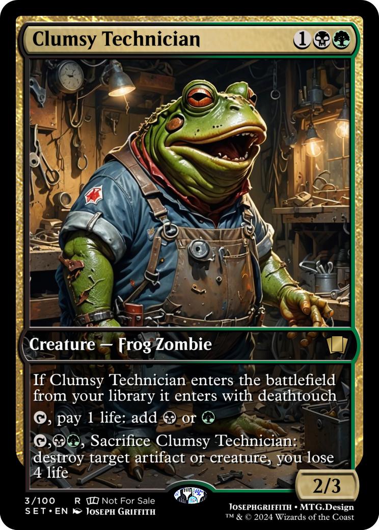 Clumsy Technician feature for Dean's deck