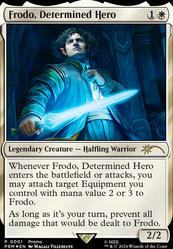 Frodo, Determined Hero feature for Frodo, Wielder of All Equipment