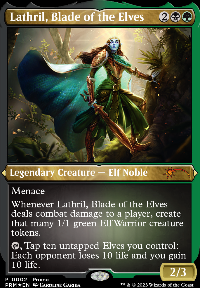 Commander: altered Lathril, Blade of the Elves