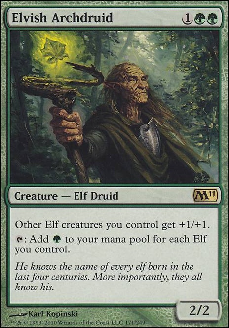 Elvish Archdruid feature for Lathril, blade of the elves