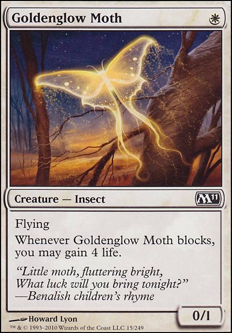 Goldenglow Moth feature for Abzan lifegain