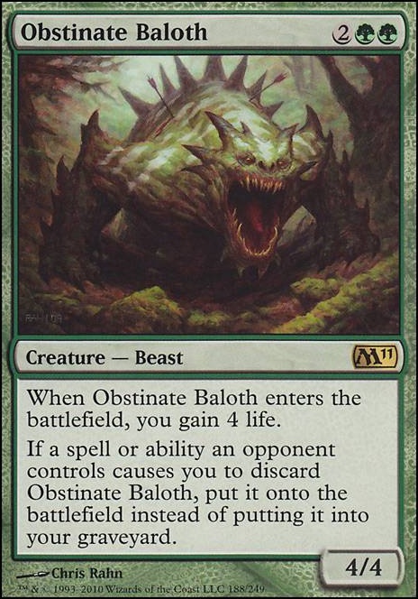 Featured card: Obstinate Baloth