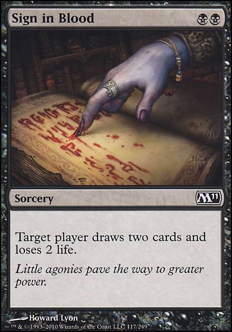 Featured card: Sign in Blood