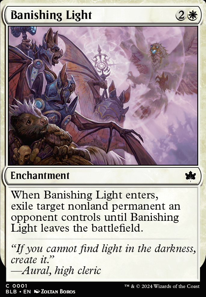 Banishing Light feature for Mono White Life Gain