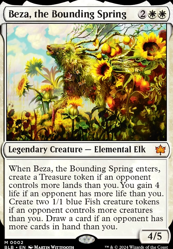 Featured card: Beza, the Bounding Spring