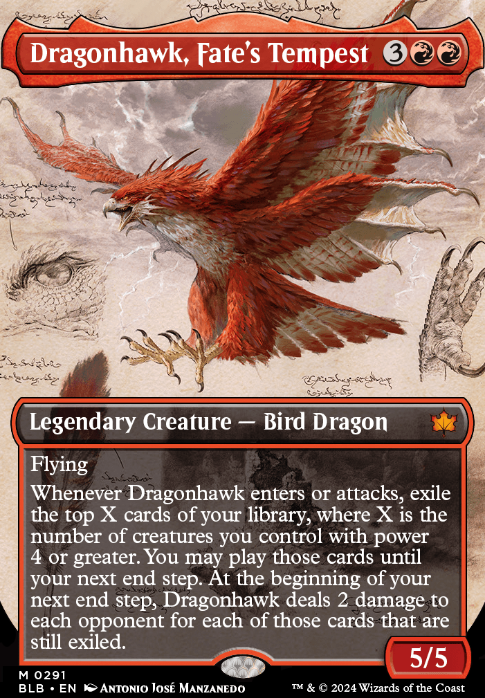 Featured card: Dragonhawk, Fate's Tempest