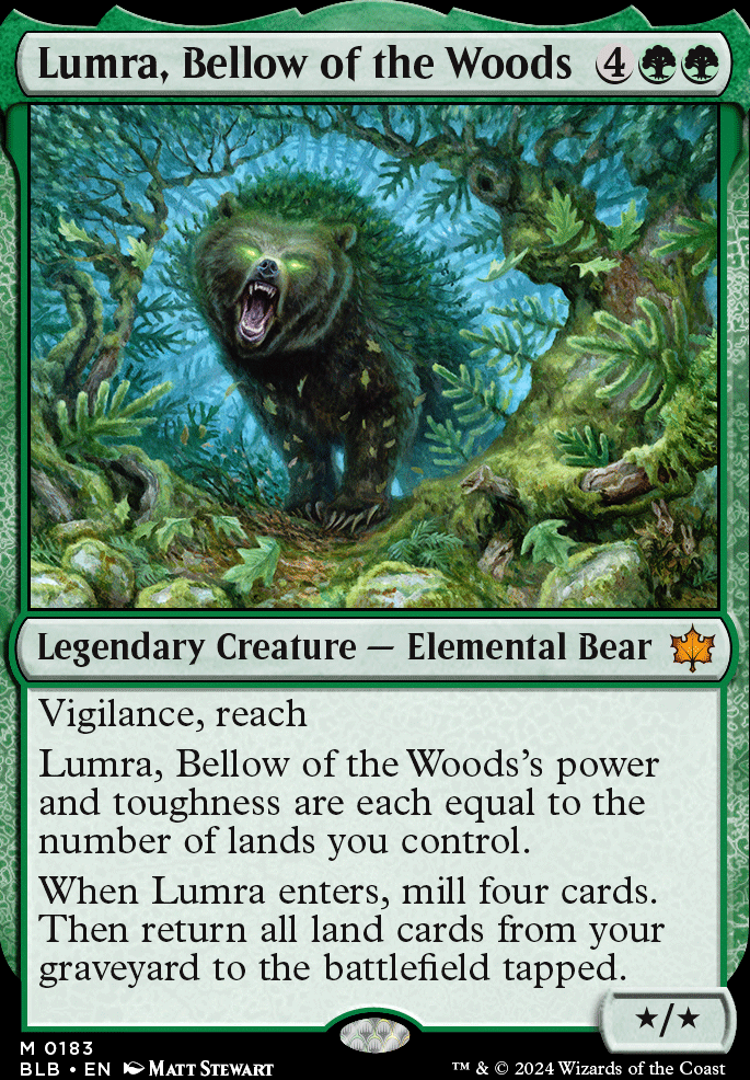 Featured card: Lumra, Bellow of the Woods