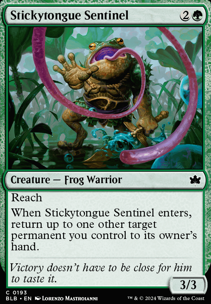 Featured card: Stickytongue Sentinel